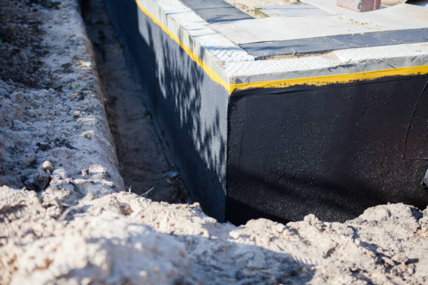 Residential Interior Drainage System installation at a Waldorf, MD home by SJ Waterproofing Pros